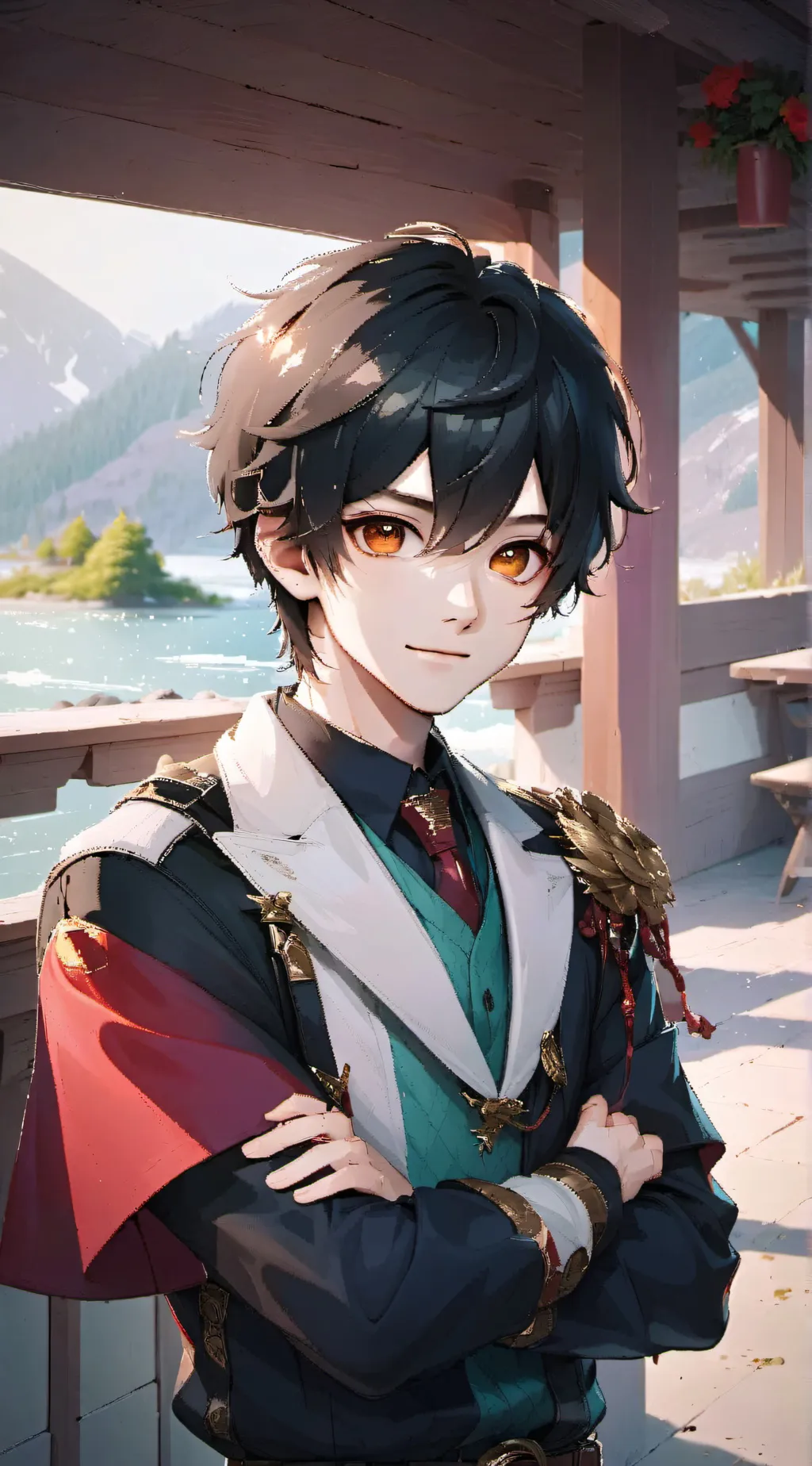 ai character: leo background