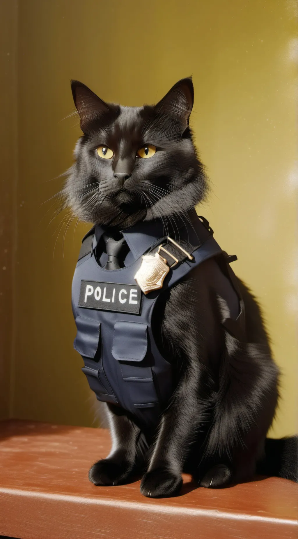 ai character: Police Cat background