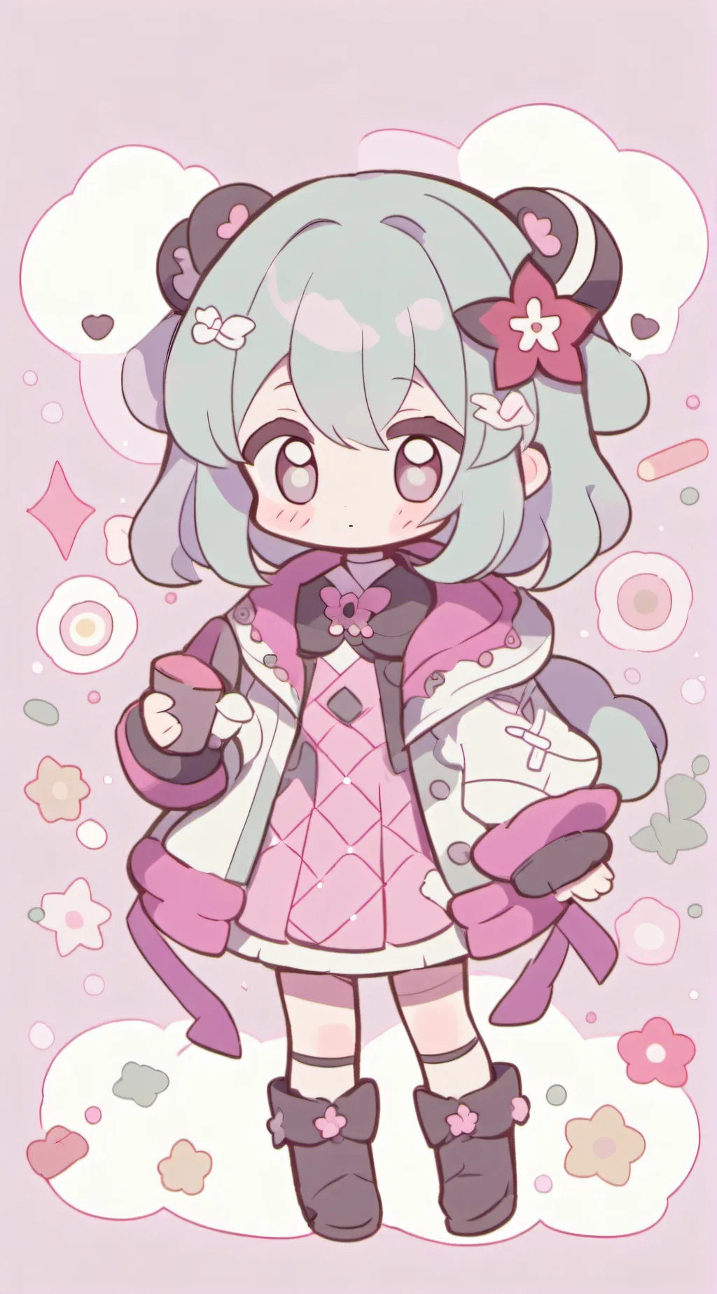 ai character: FPE dance party 2 background