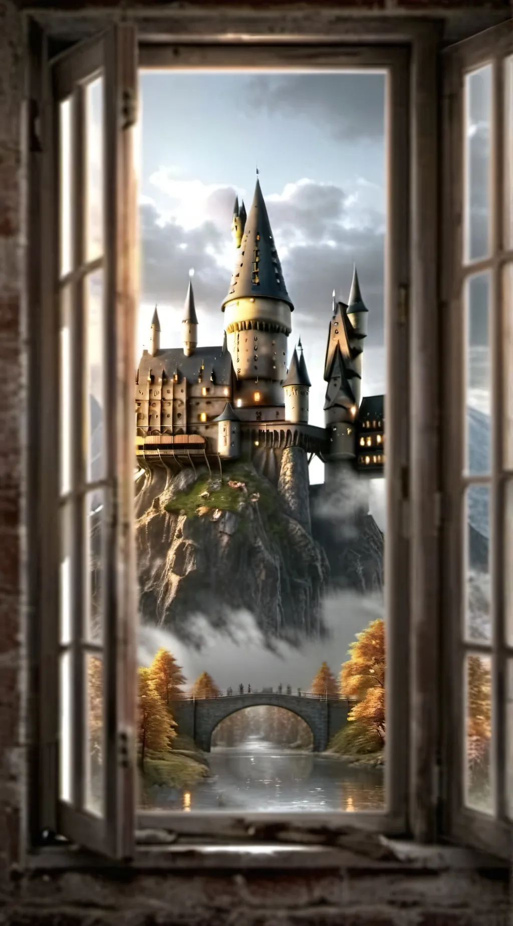 ai character: Hogwarts background
