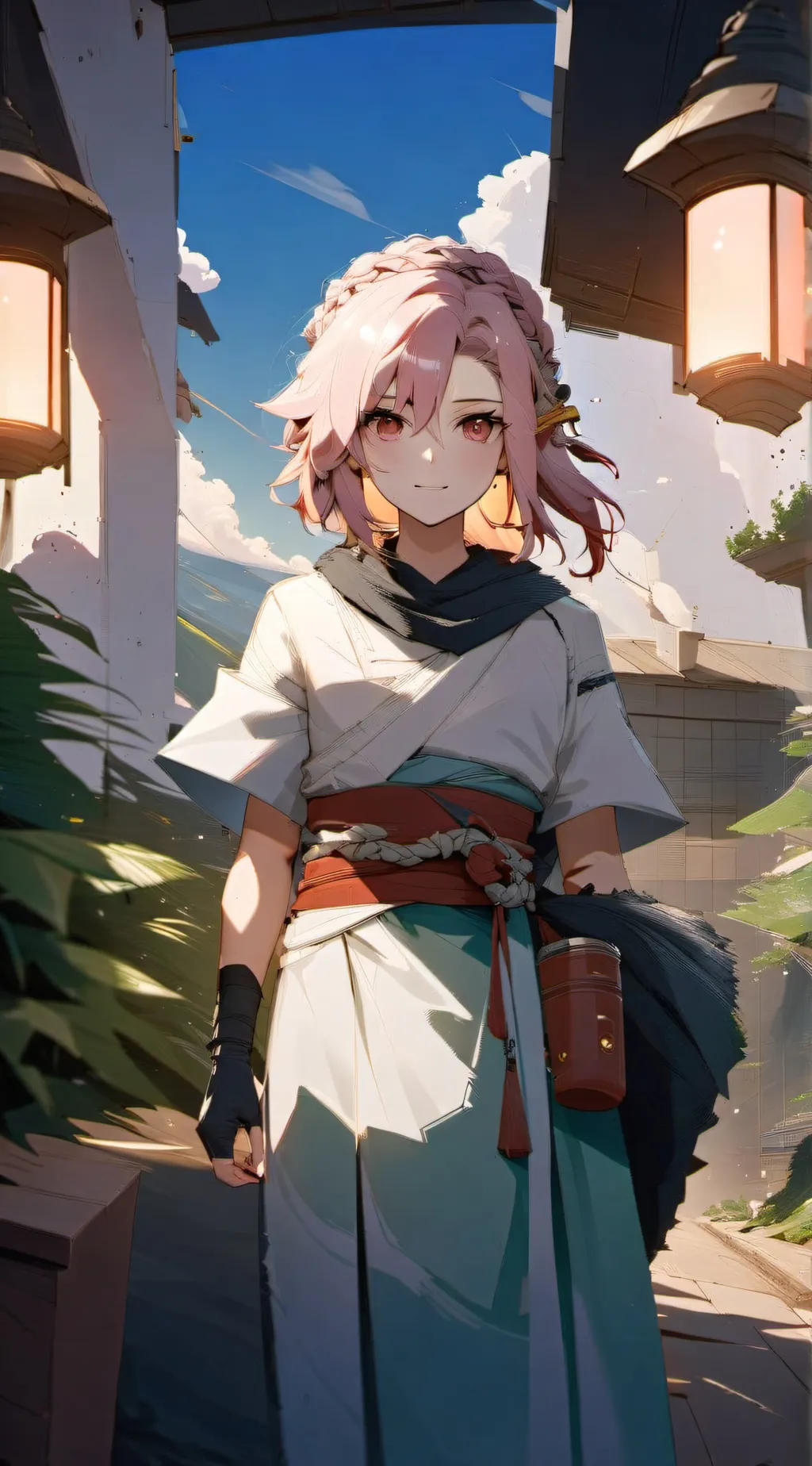 ai character: toga background