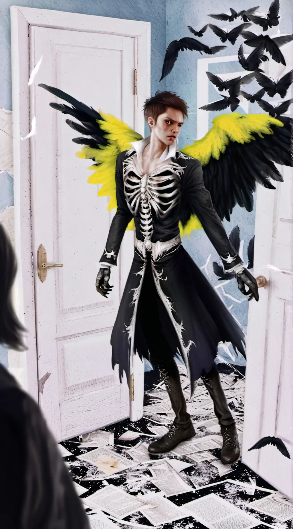 ai character: BusyBee background
