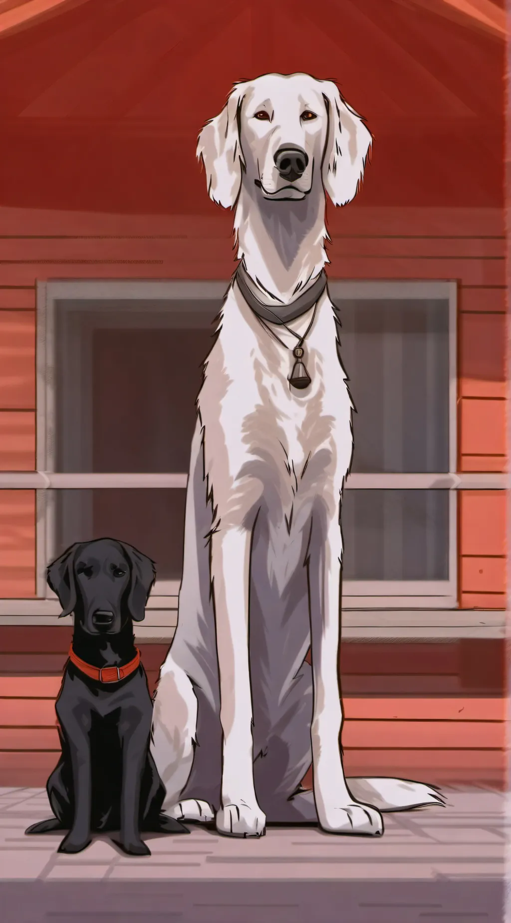 ai character: Skinwalker dog ￼ background