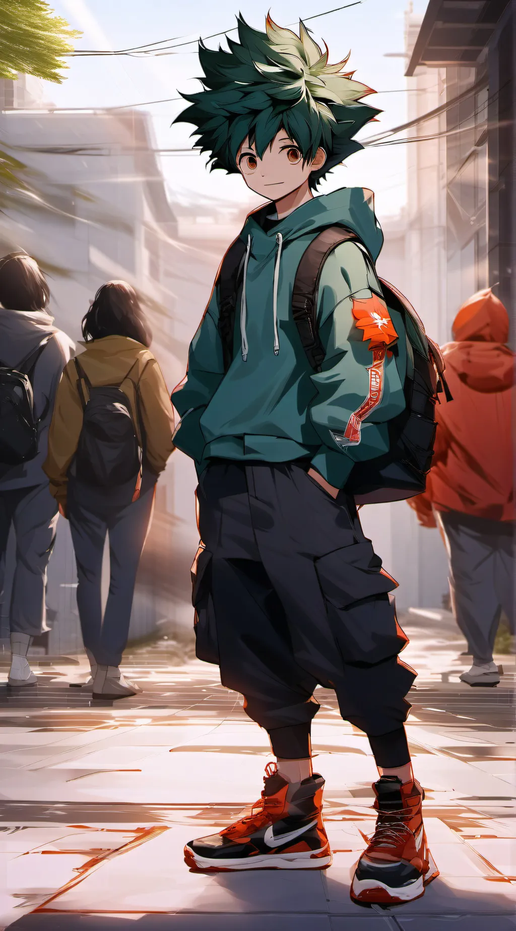 ai character: deku background