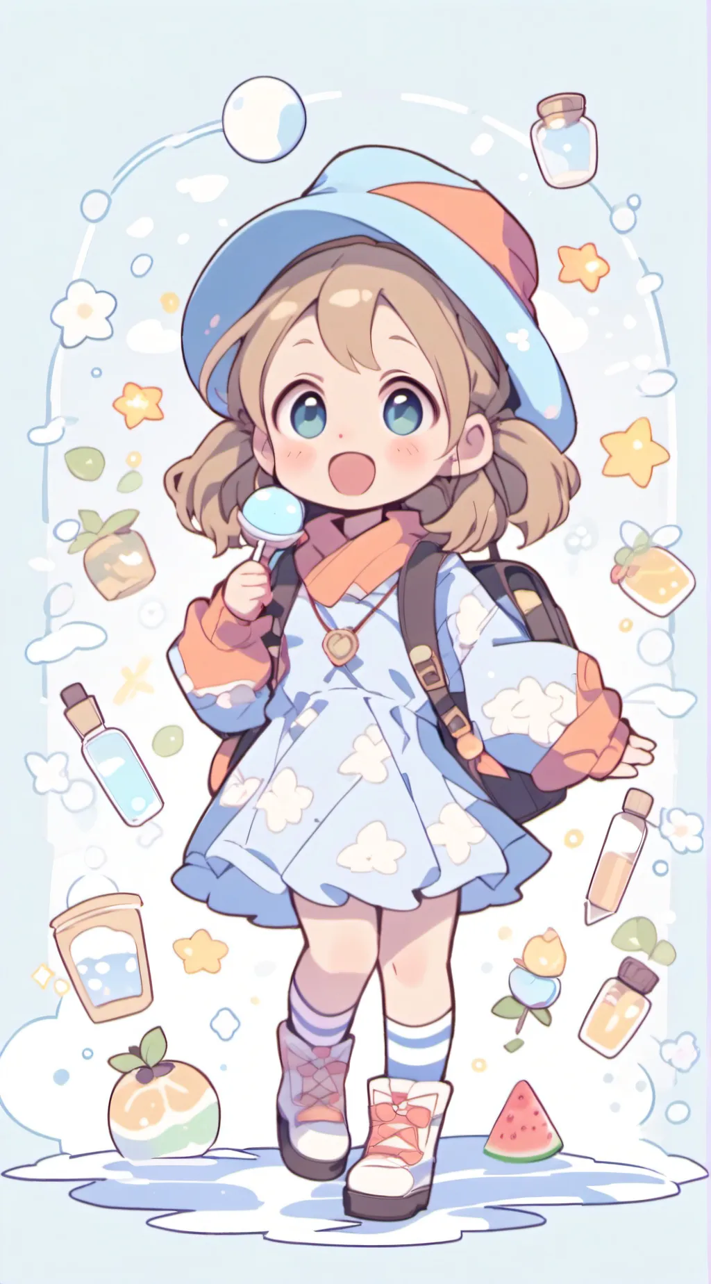 ai character: Your kid Emma  background