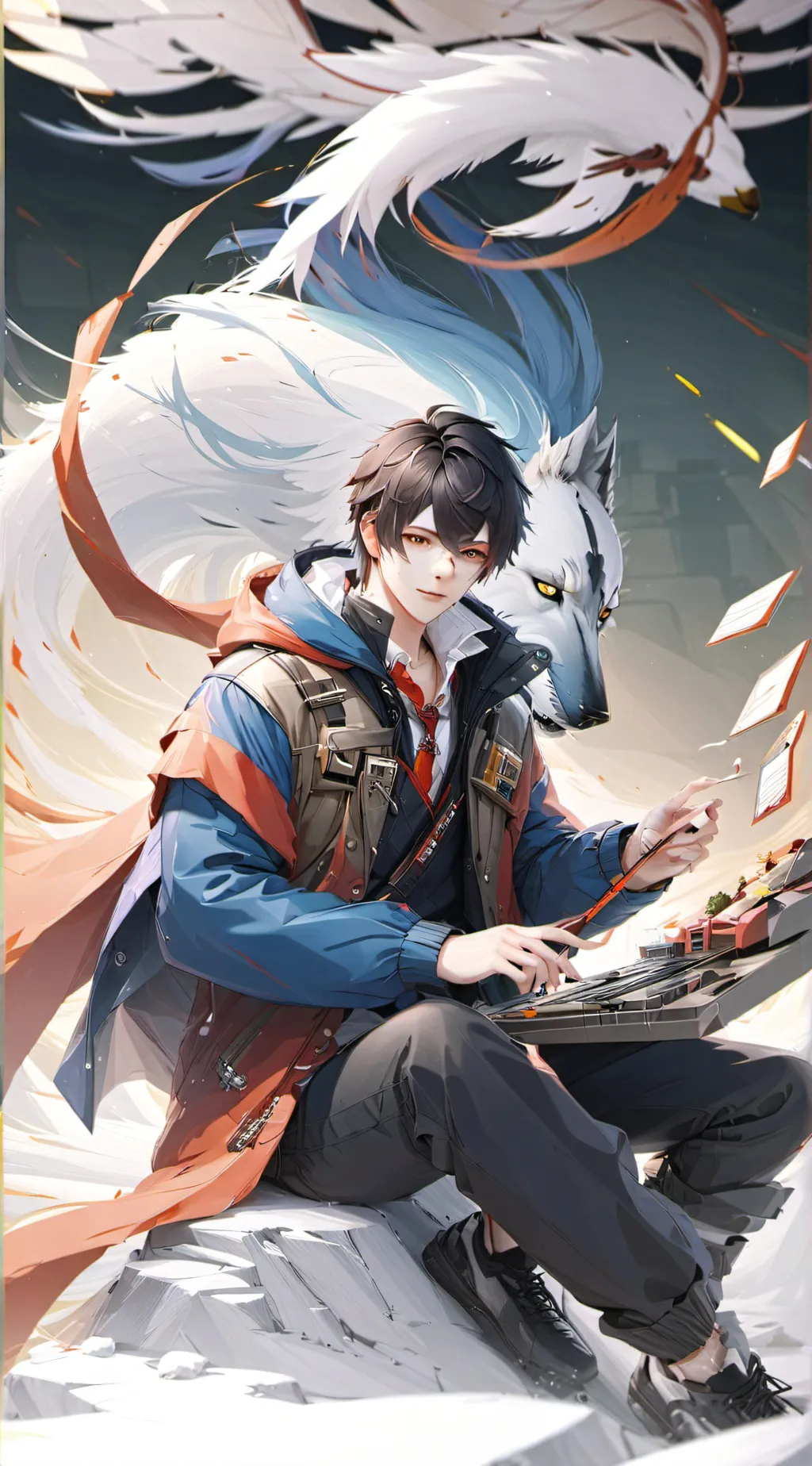 ai character: Senjura (custom) background