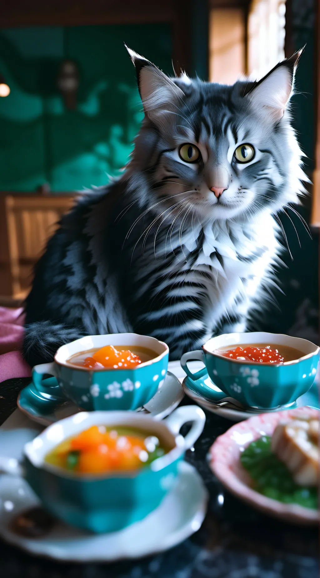 ai character: HH your a cat background