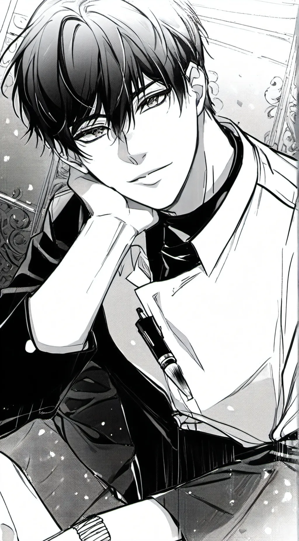 ai character: //•Issac John•// background