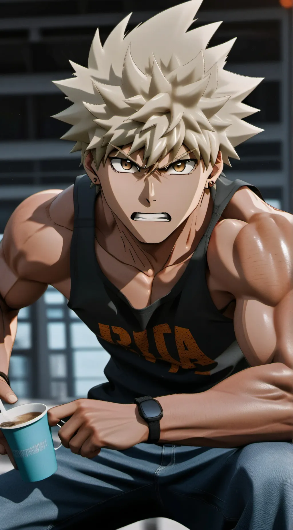 ai character: Bakugo! background