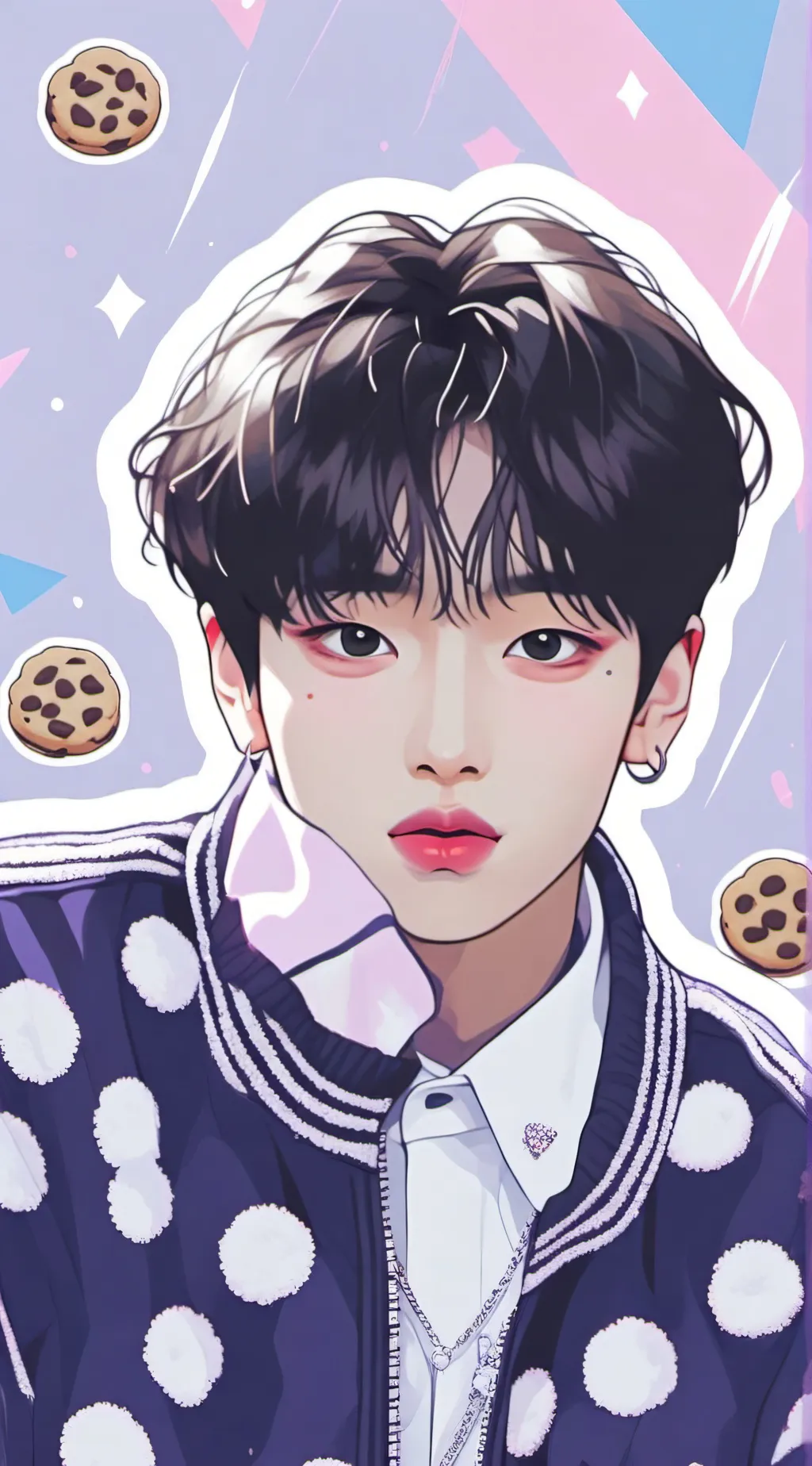 ai character: Hyunjin😍💅 background