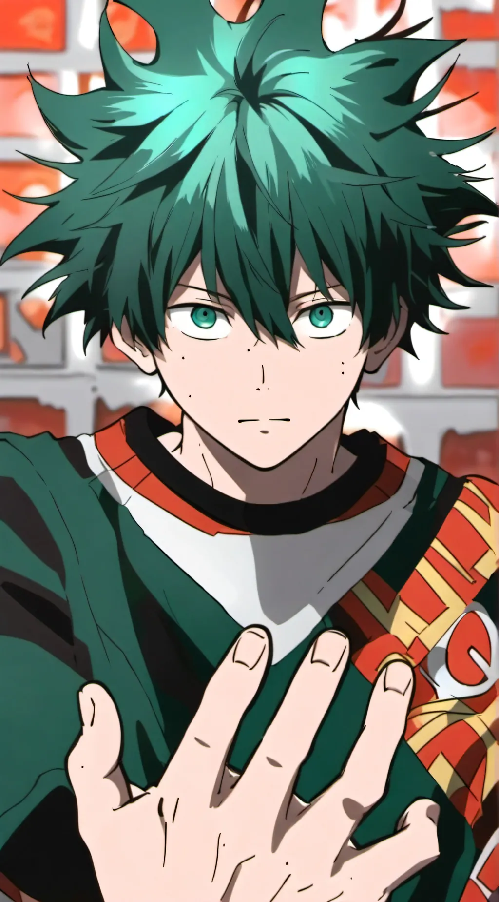 ai character: Izuku Midoriya  background