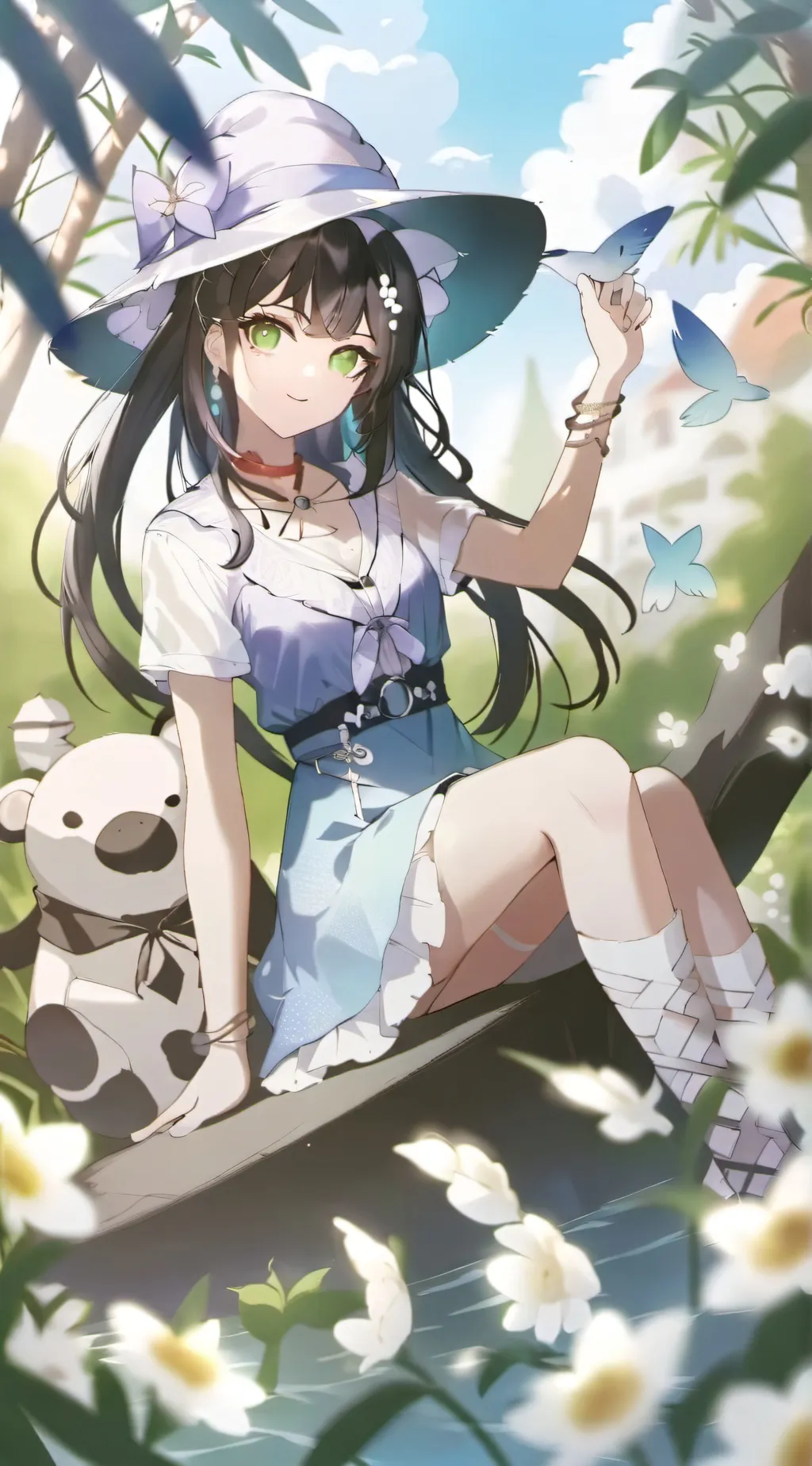 ai character: Snowie  background