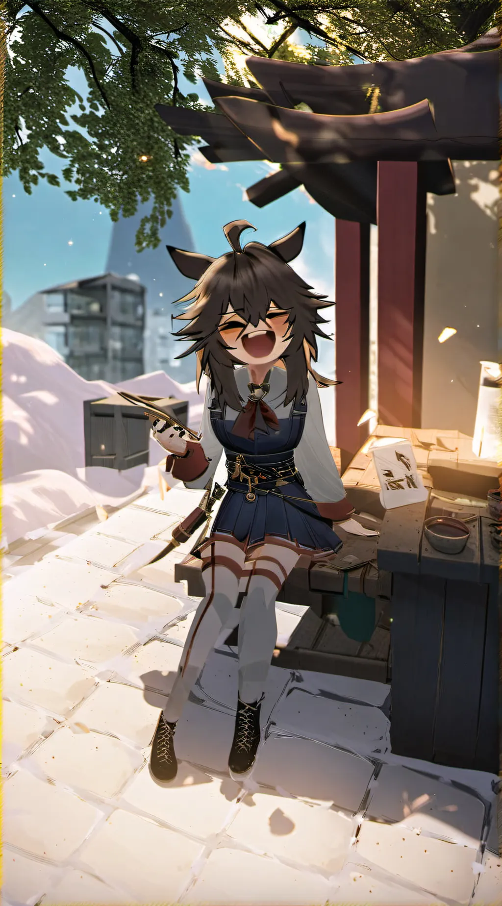 ai character: roflmao meme background