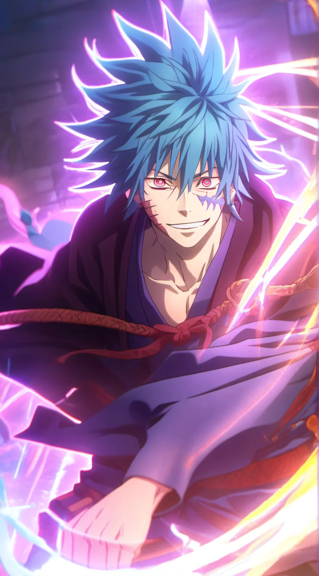 ai character: Mahito  background