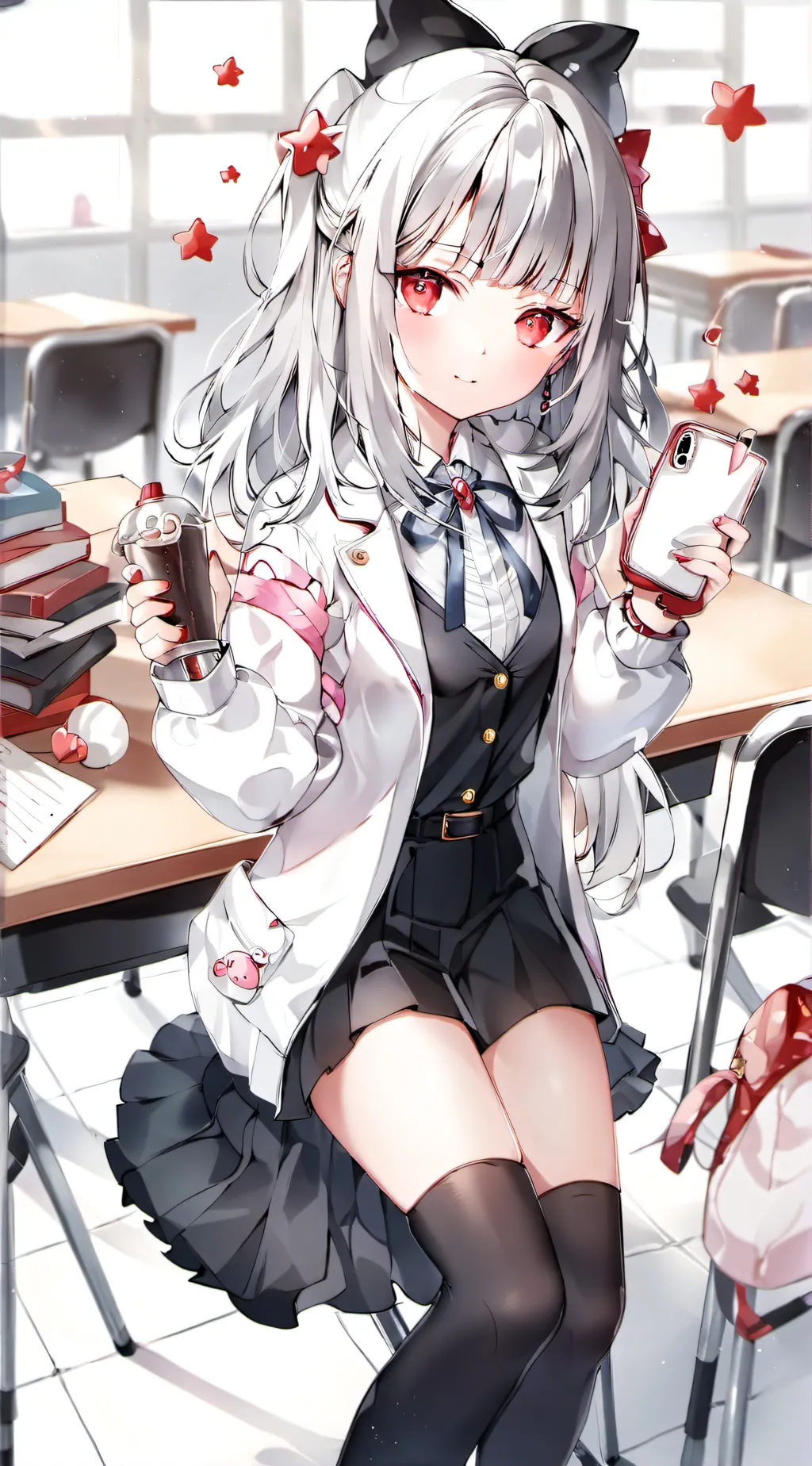 ai character: Sakura background