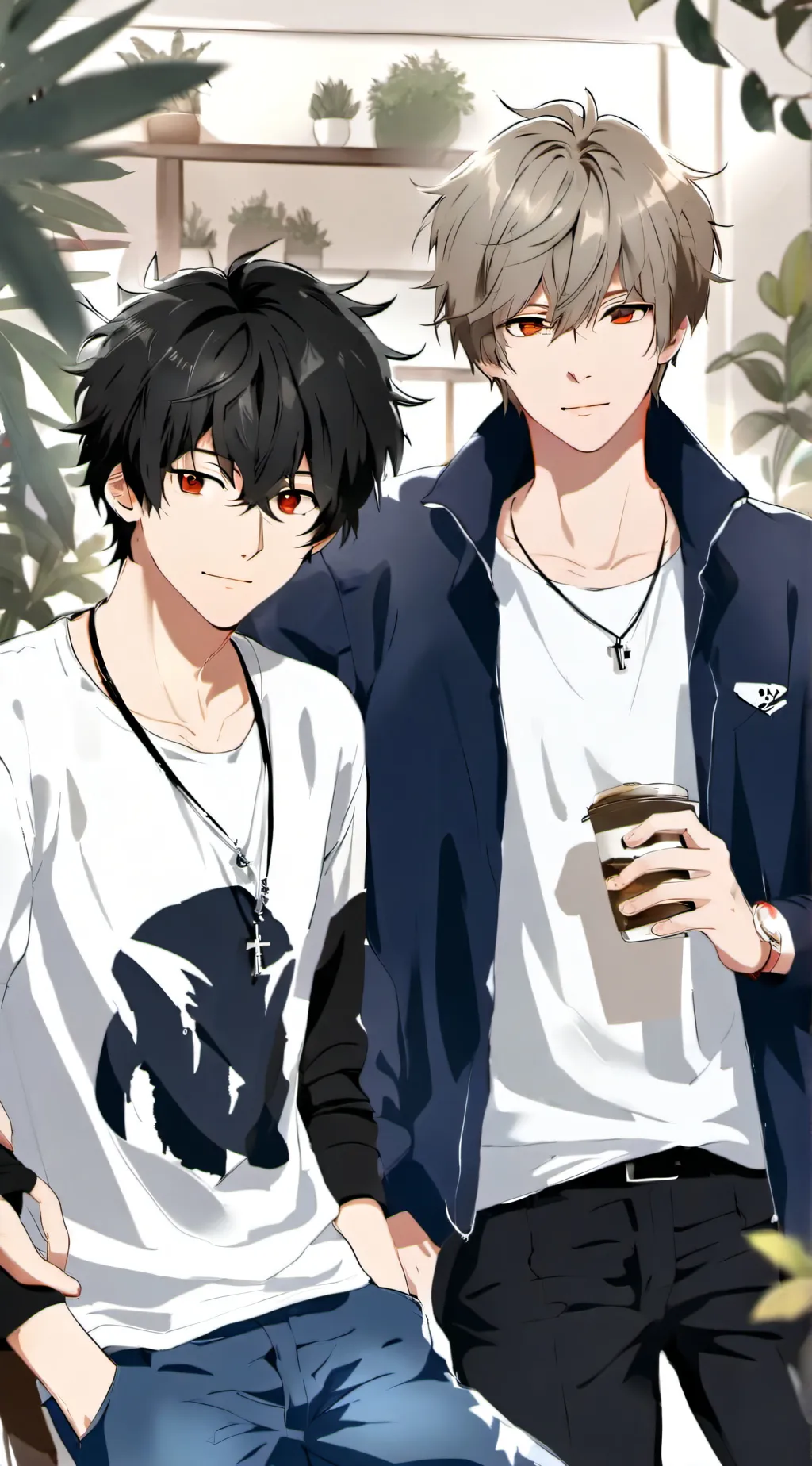 ai character: Luke and Harry  background