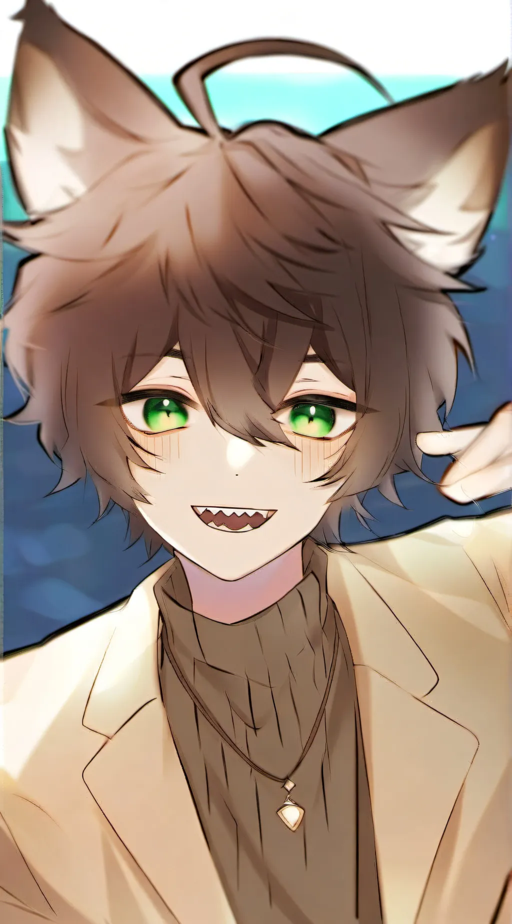 ai character: cute copycatter background