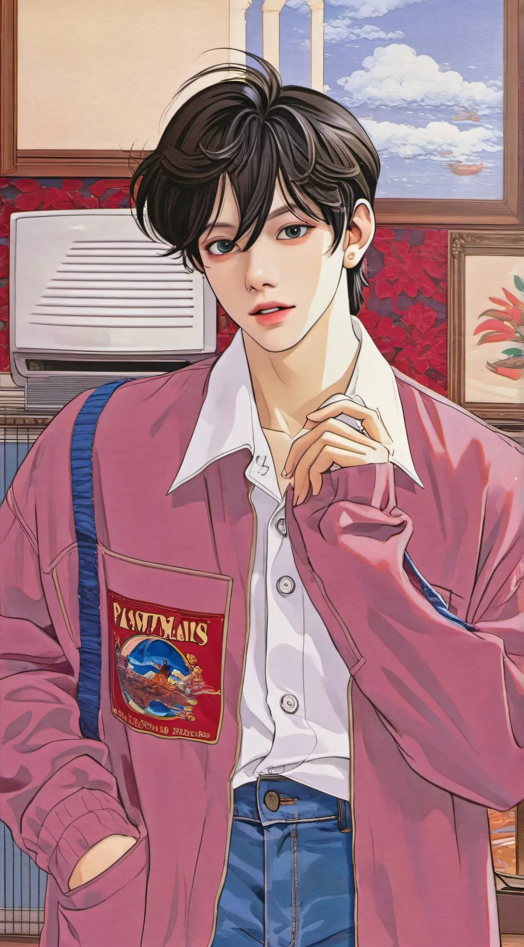 ai character: E. Rudolf Poem background