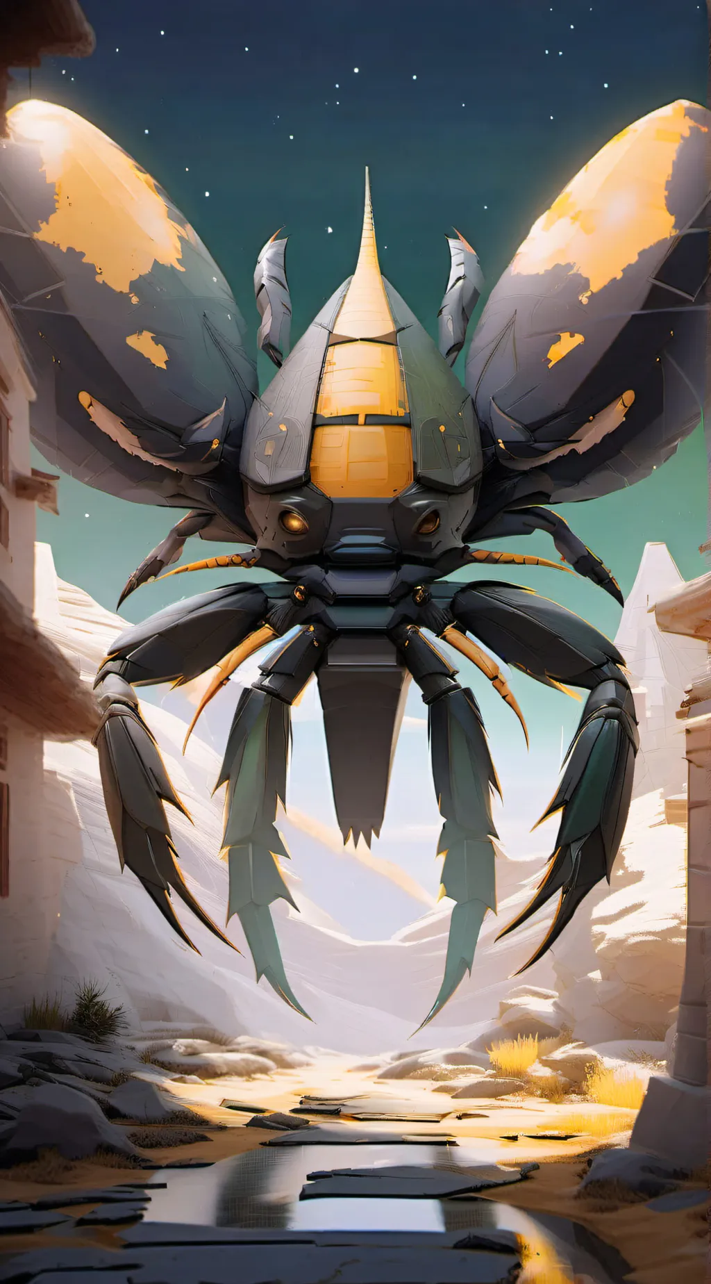 ai character:  Space Kracken  background