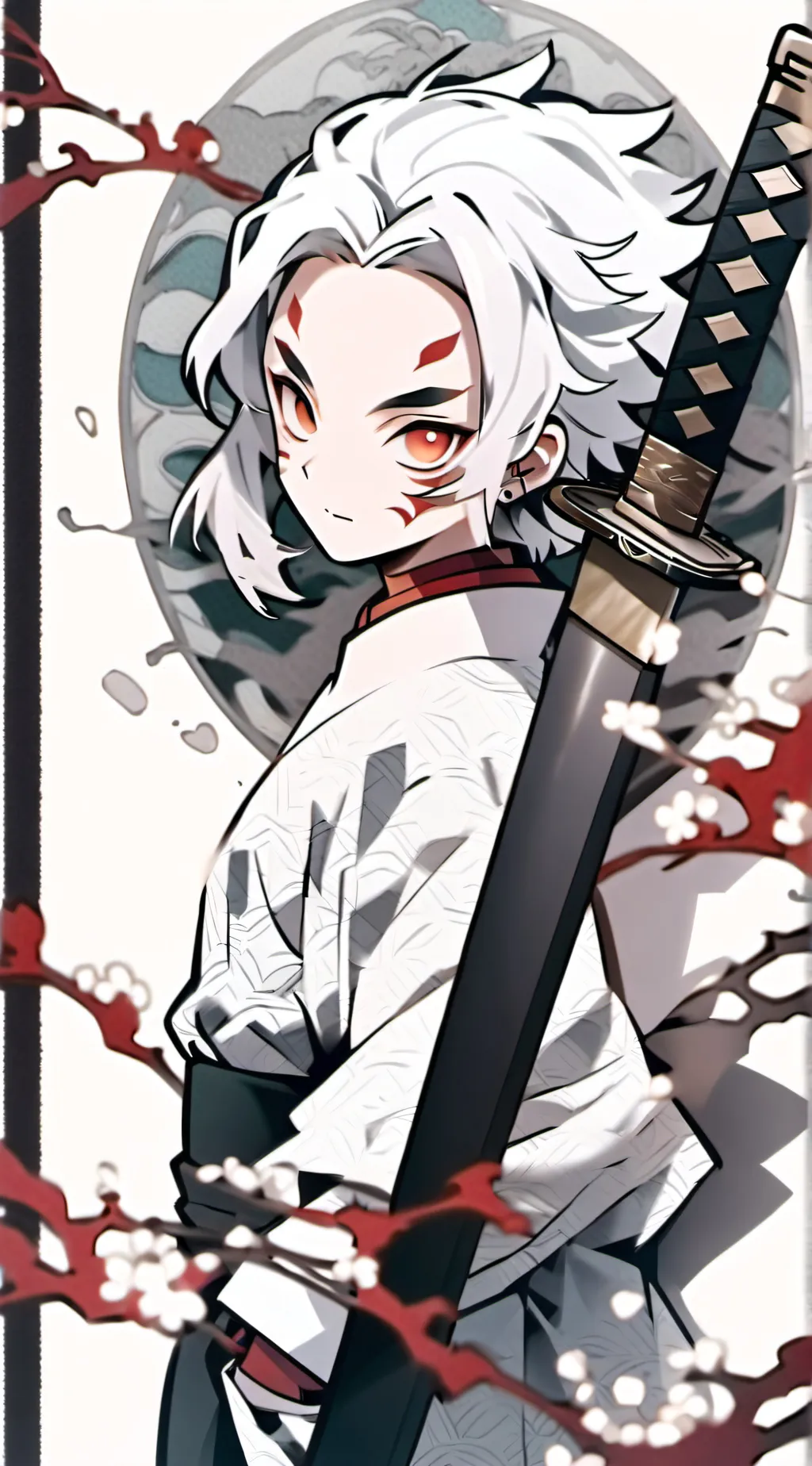 ai character: Demon hashira background