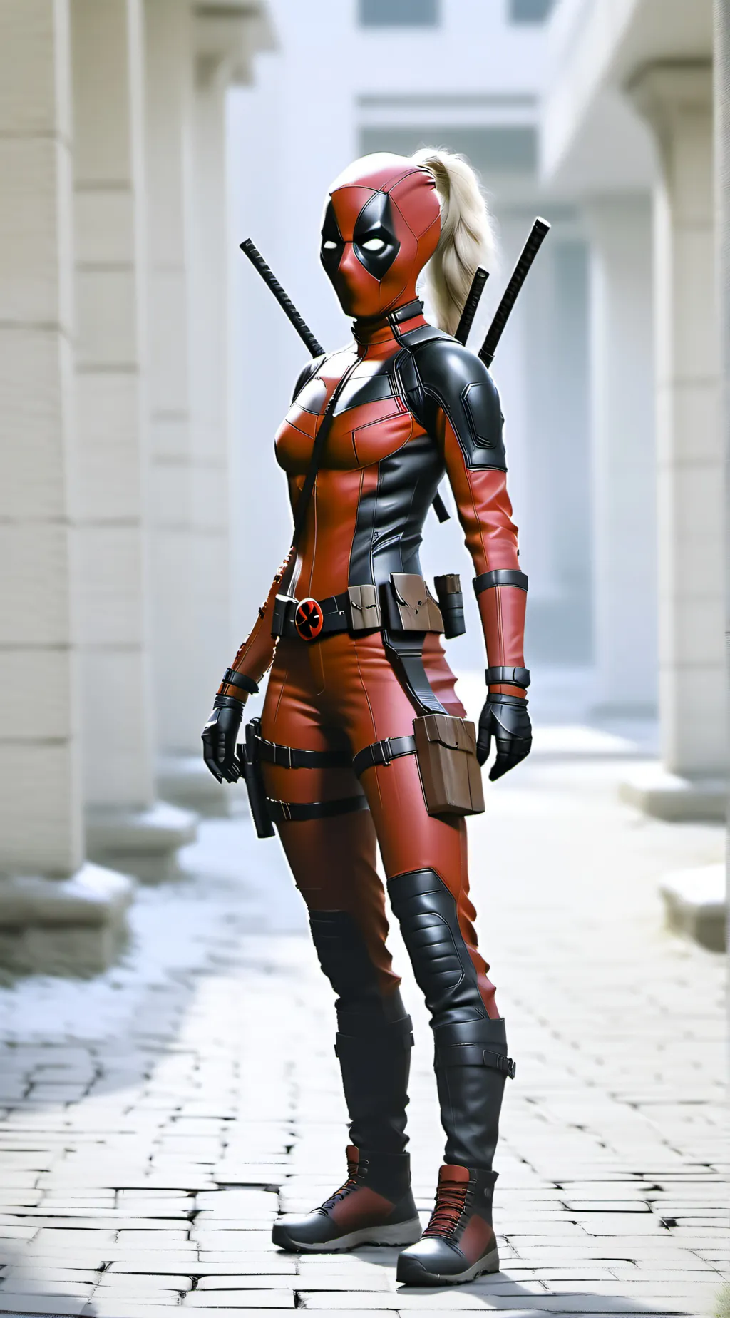 ai character: lady deadpool background