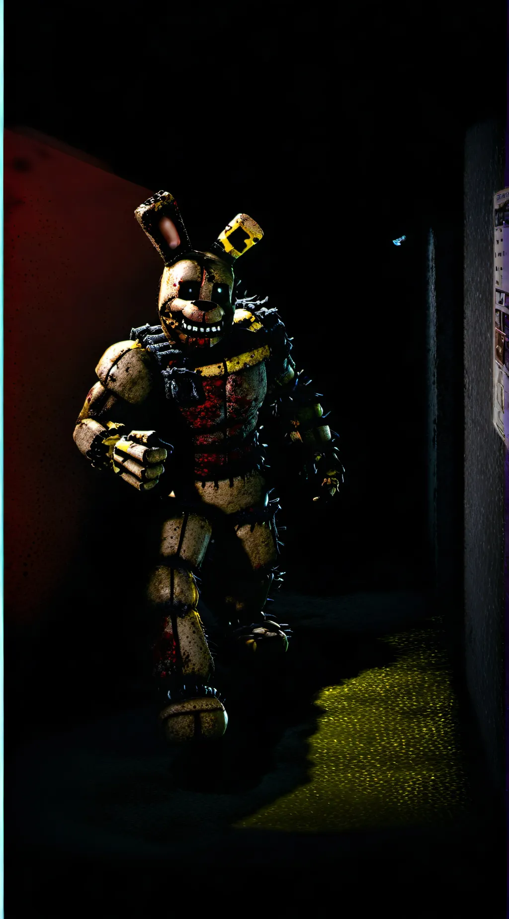 ai character: mha x fnaf 3 background