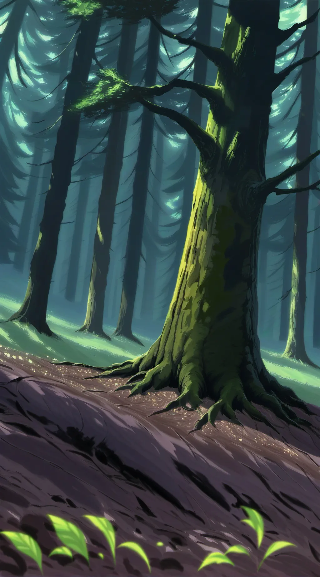 ai character: DS creepy background