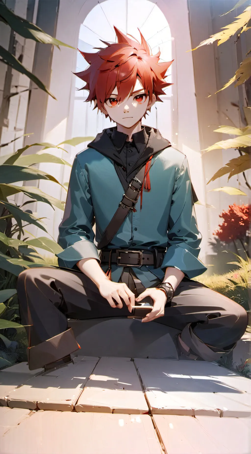 ai character: Kirishima  background