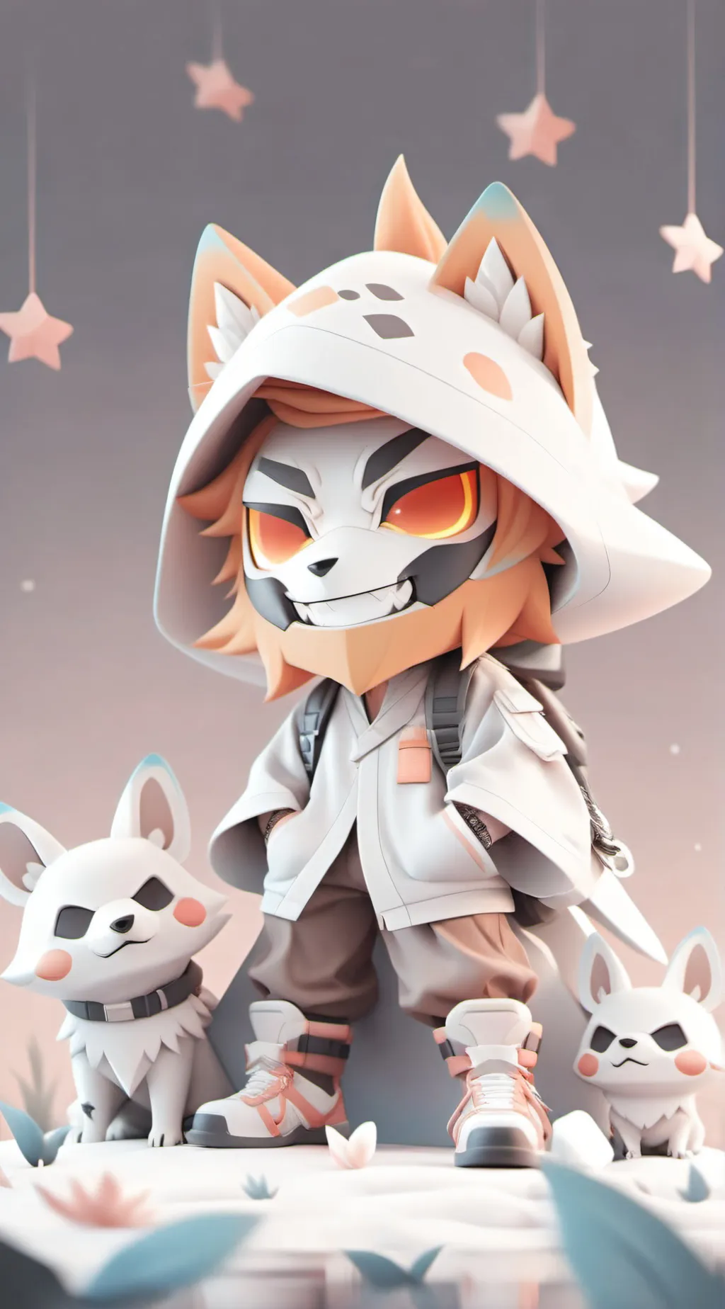ai character: sundrop/moondrop background