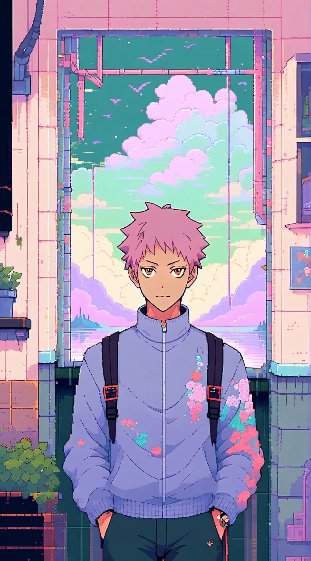 ai character: yuji itadori background