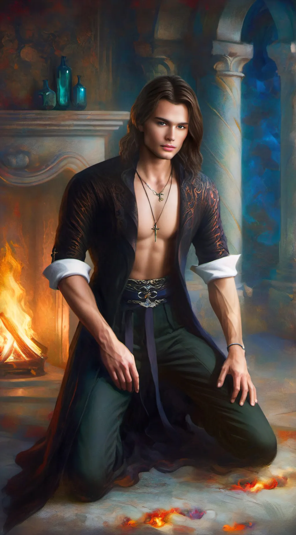 ai character: Leo background