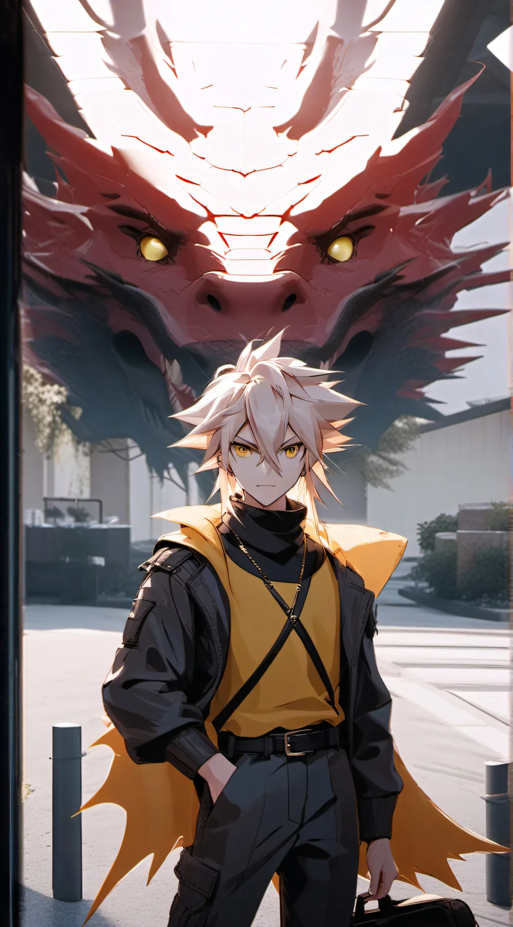 ai character: Grumos Letter background