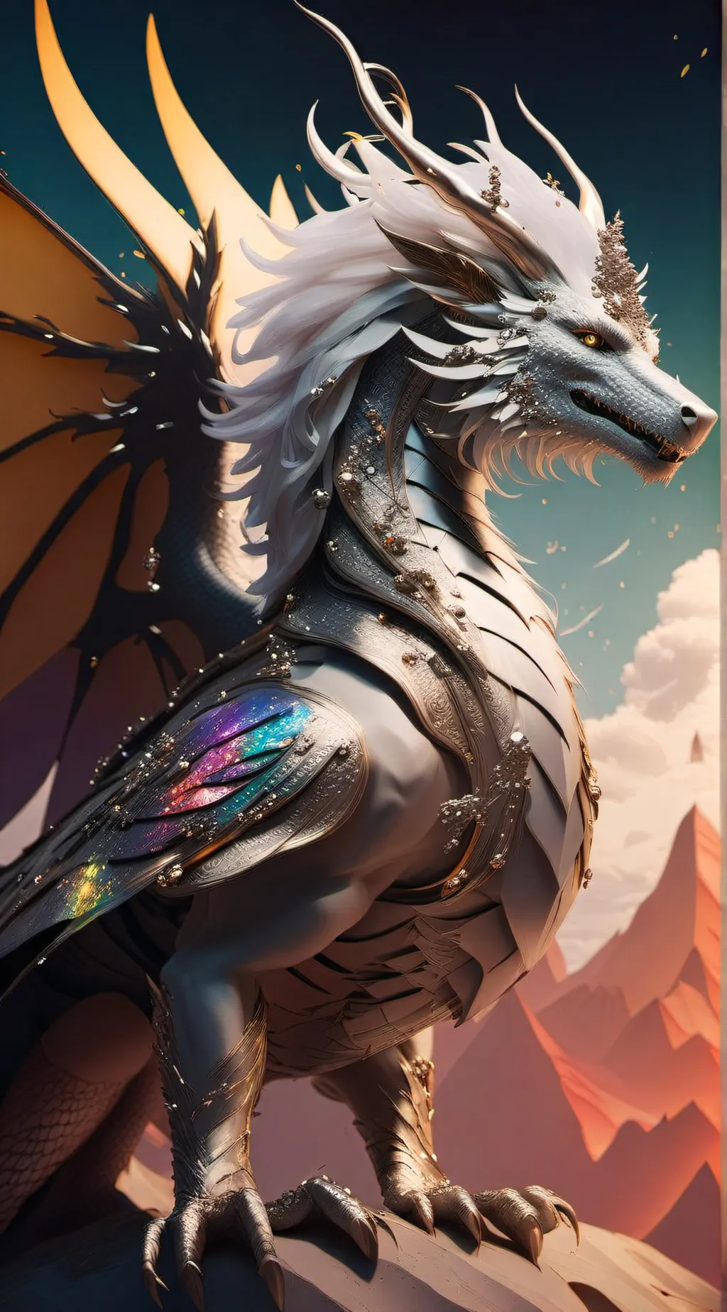 ai character: Dragonrina🐉 background