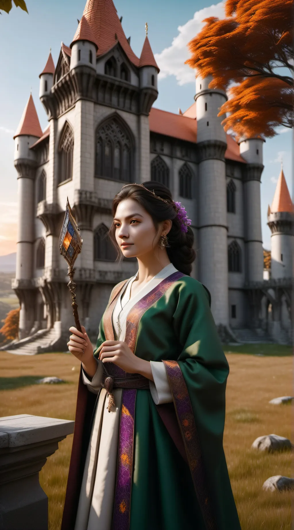 ai character: howarts background