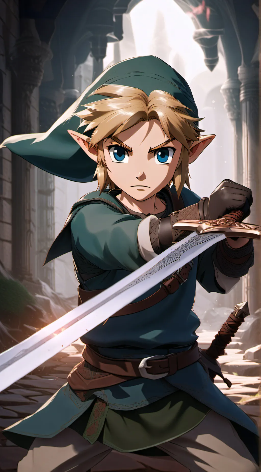 ai character: Young Link background