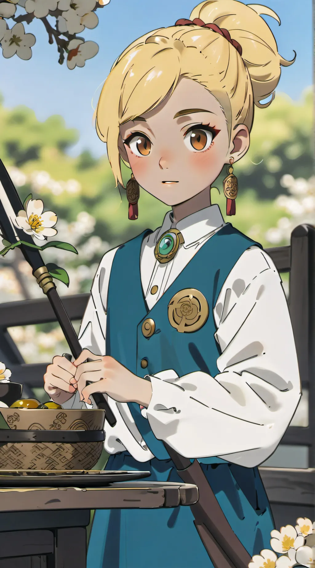 ai character: stella background