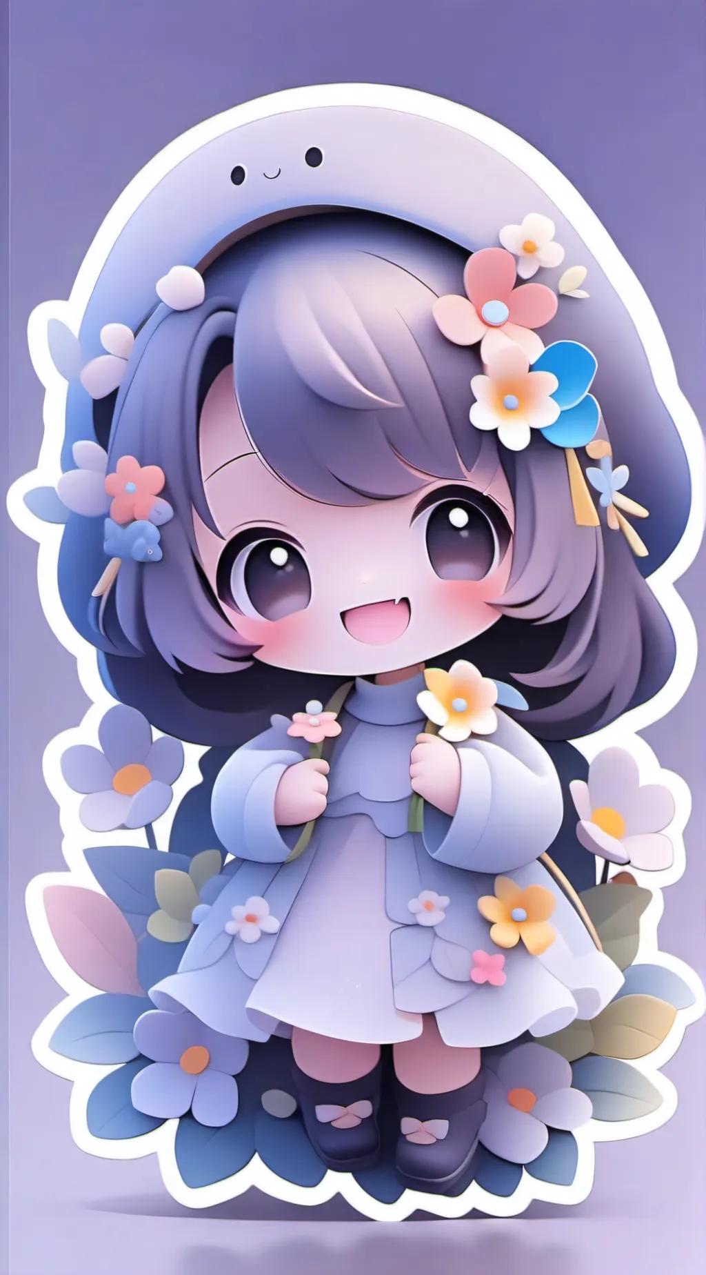 ai character: dandys world background