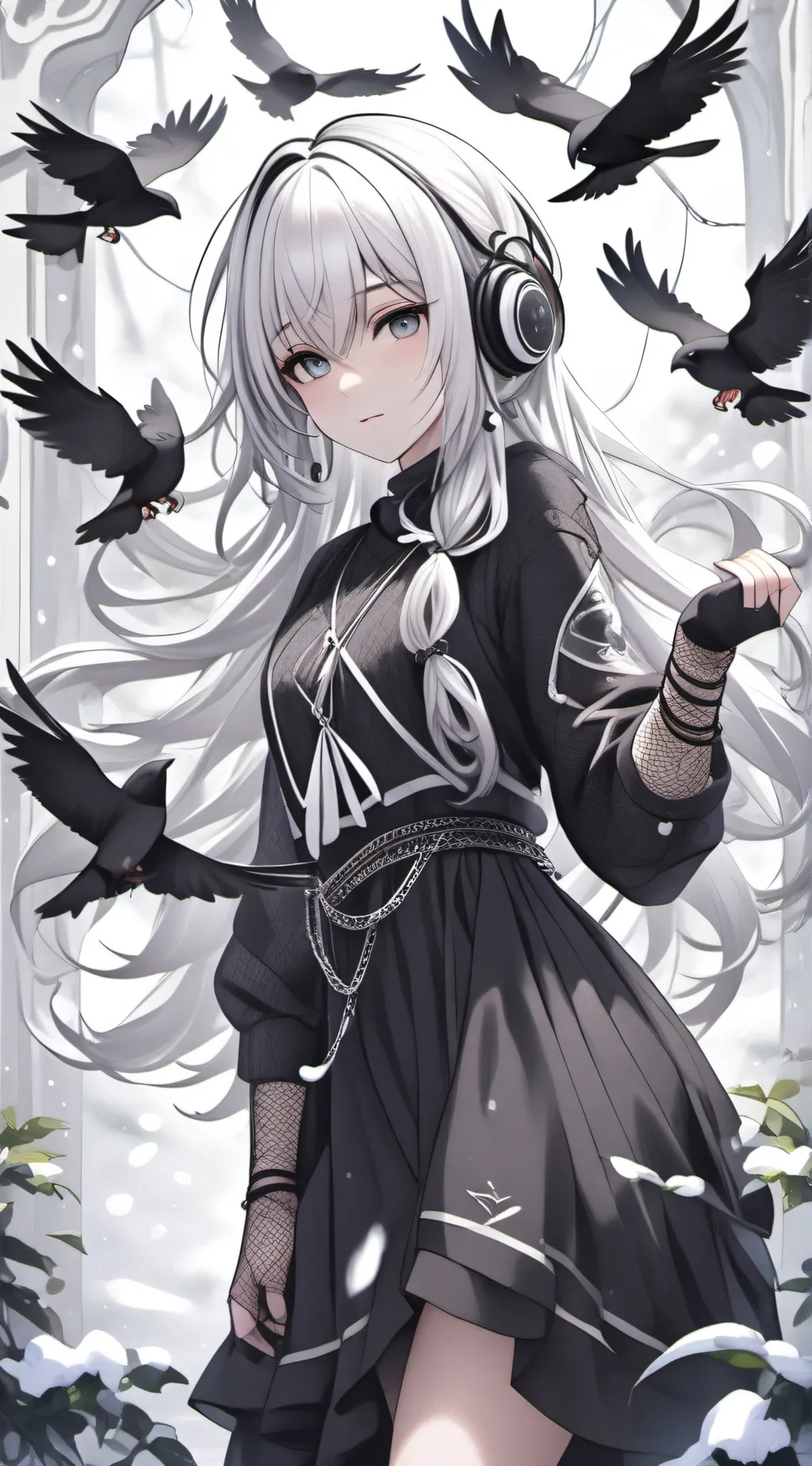 ai character: ashy background