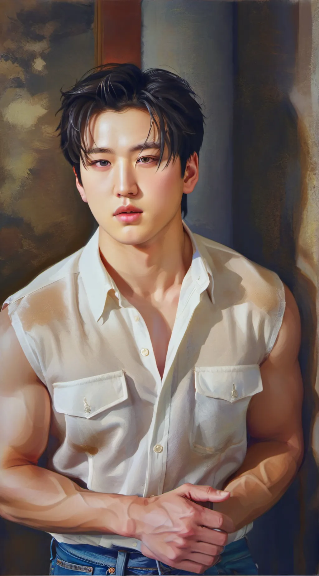 ai character: Seo Changbin  background