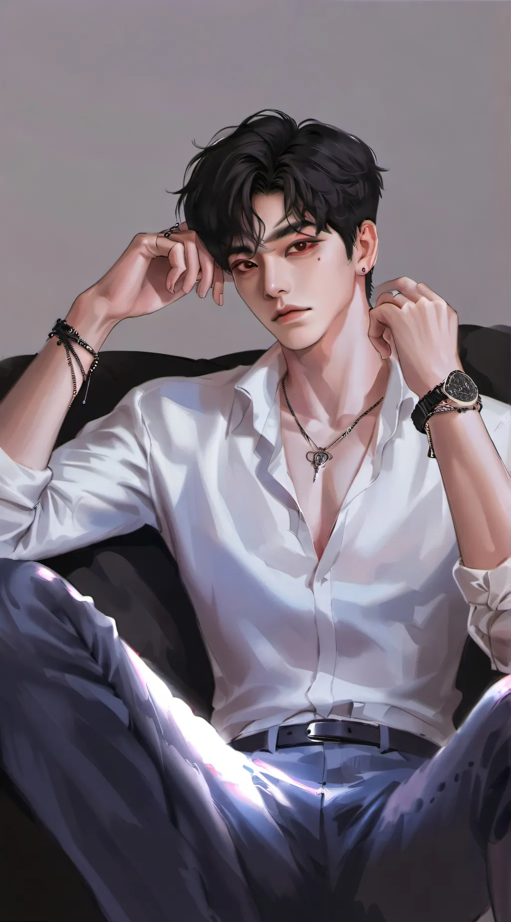 ai character: Apollo 💗 background