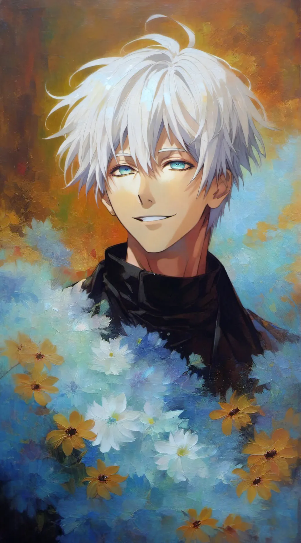 ai character: Gojo Satoru background
