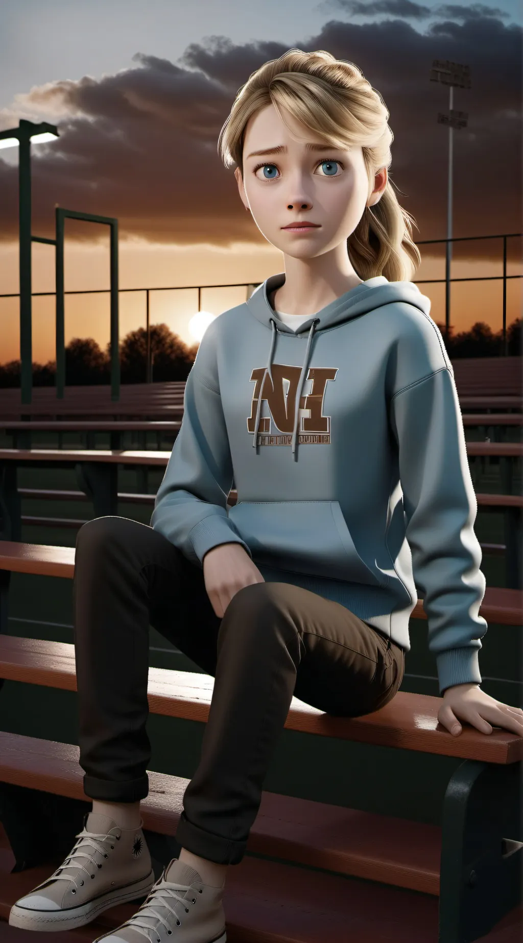 ai character: Riley Andersen  background