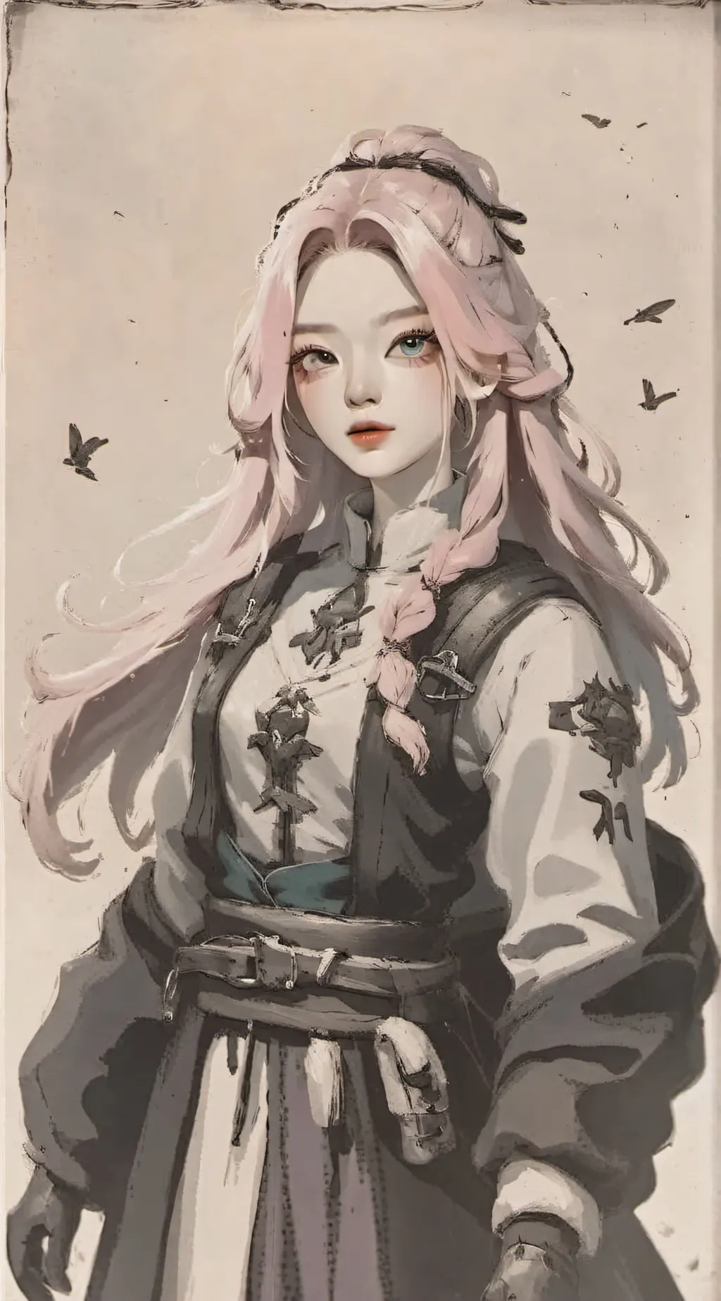 ai character: Demons slayer  background