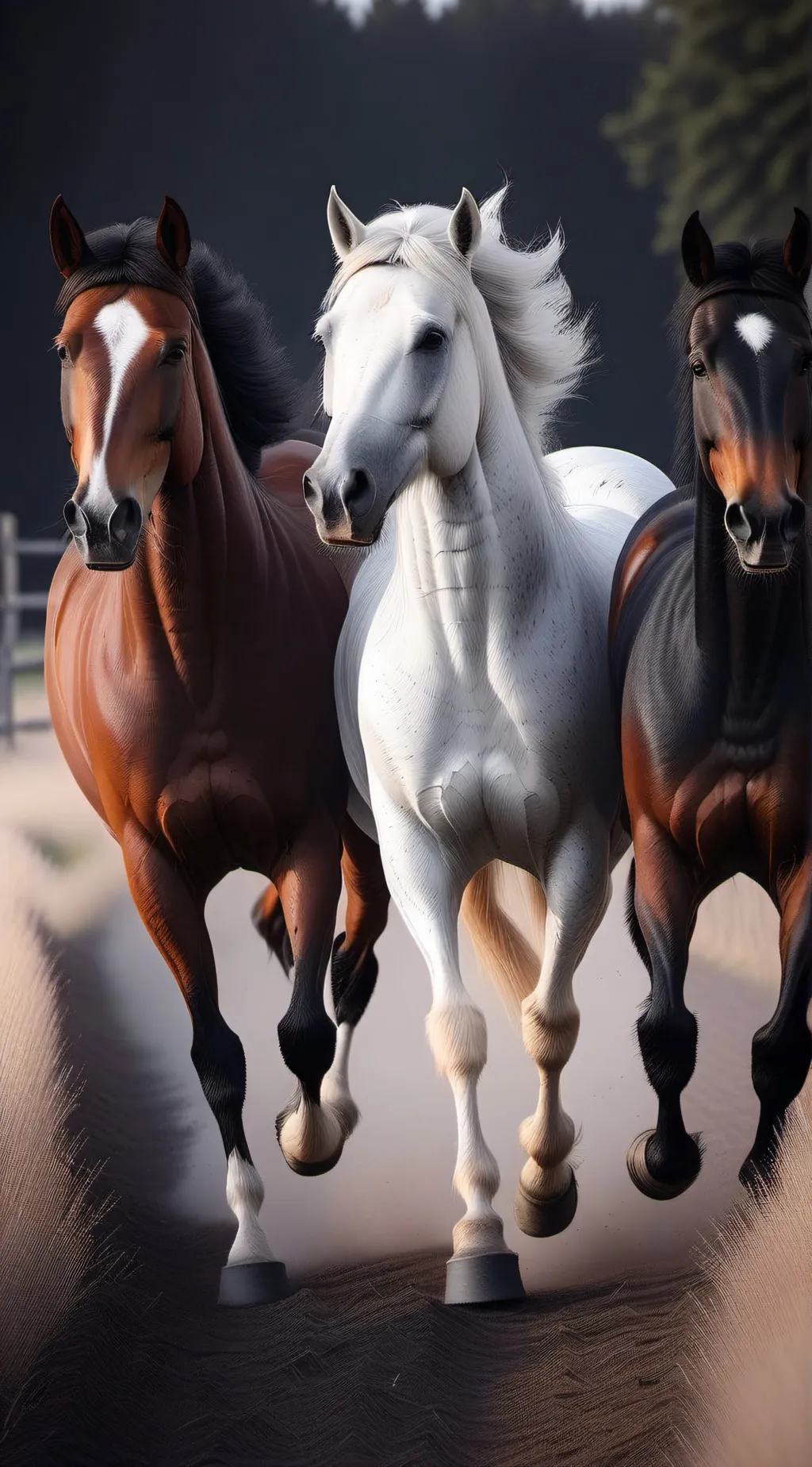 ai character: Horse ranch  background