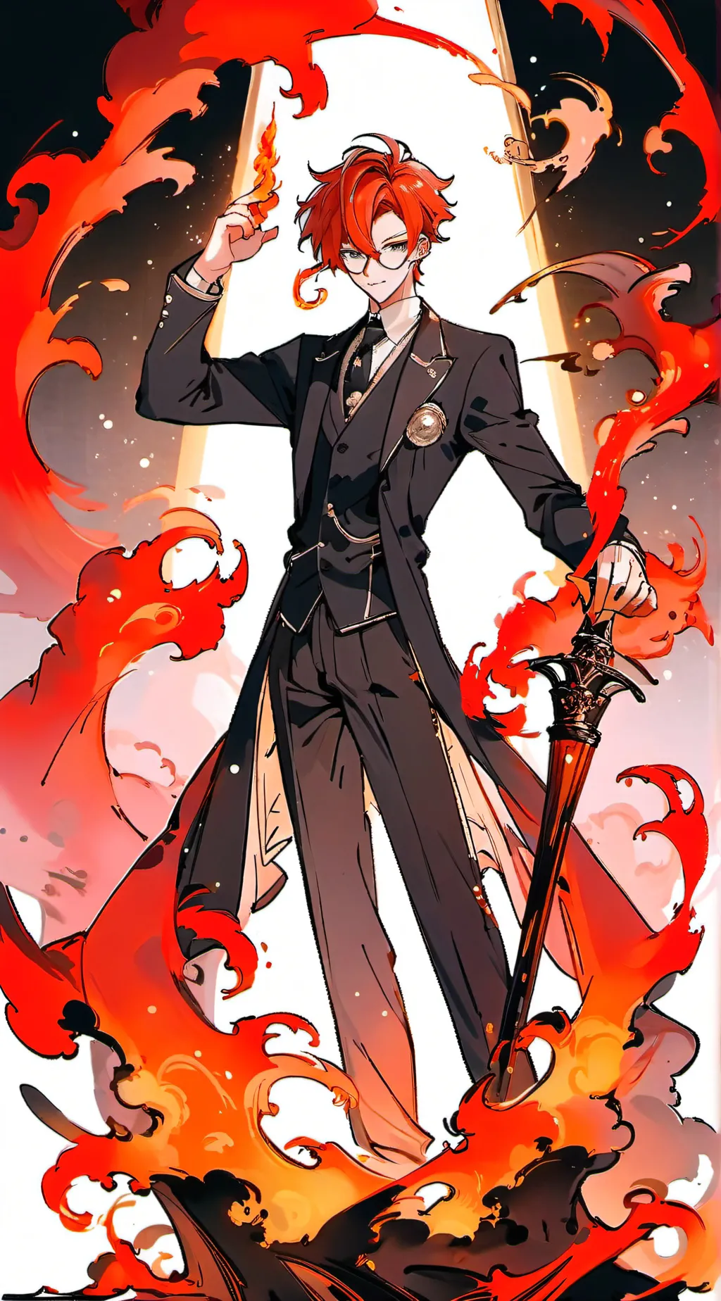 ai character: radioapple background