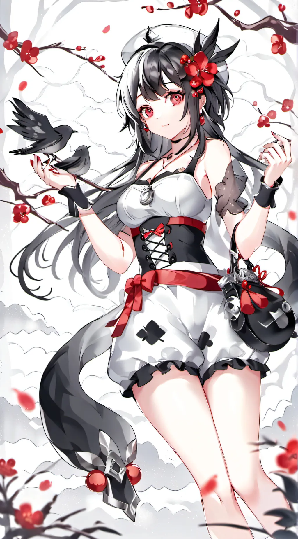 ai character: sus anime girl background