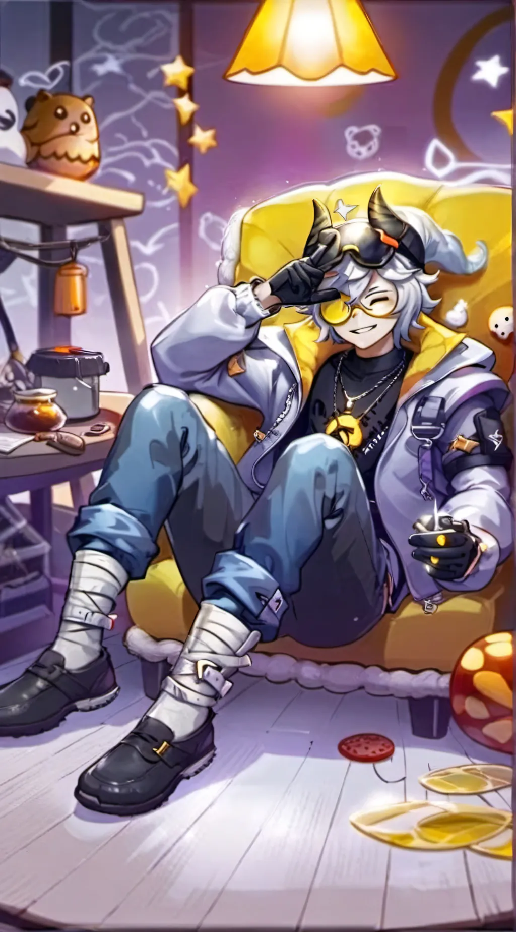 ai character: N’s dream  background
