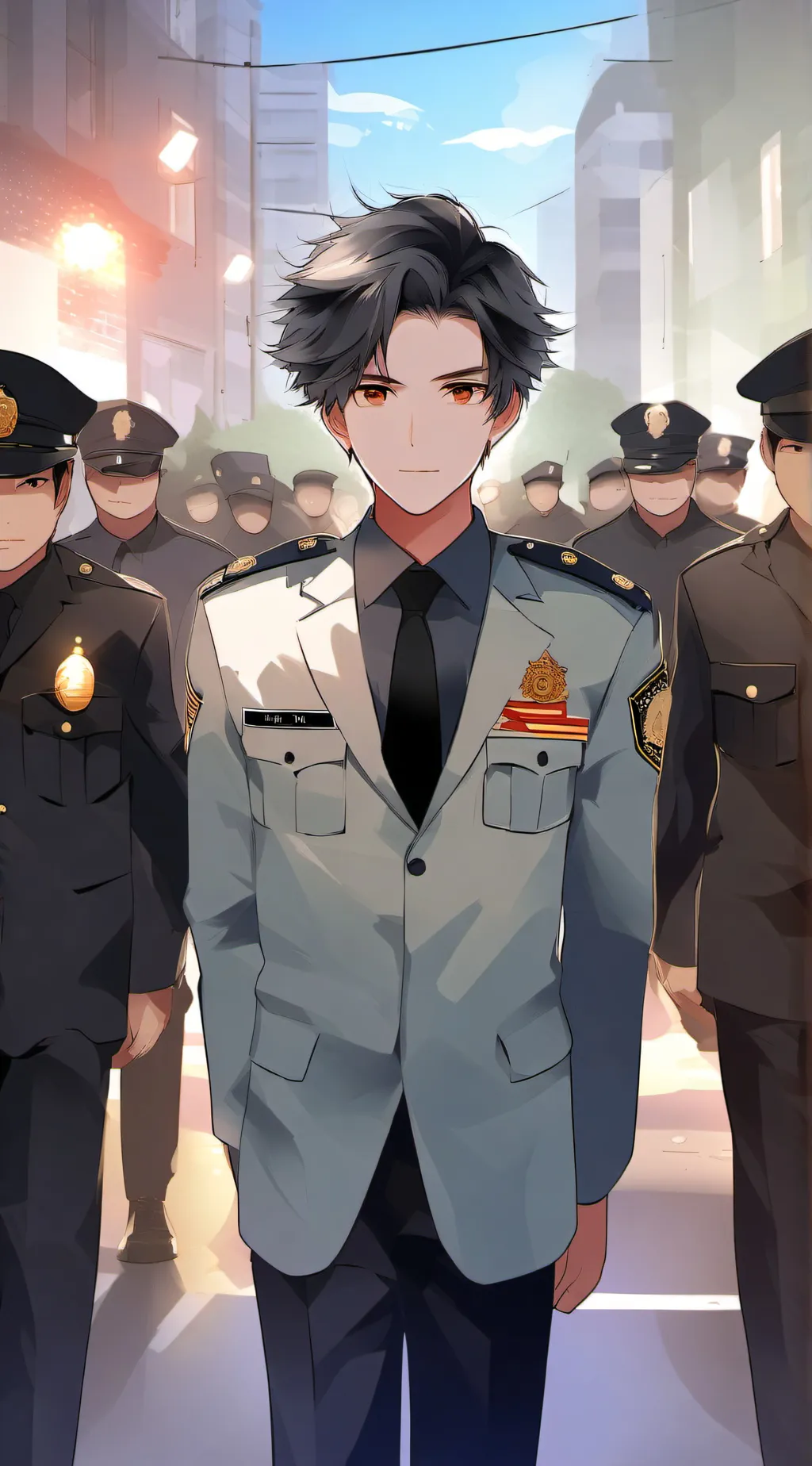 ai character: Officer Jake background
