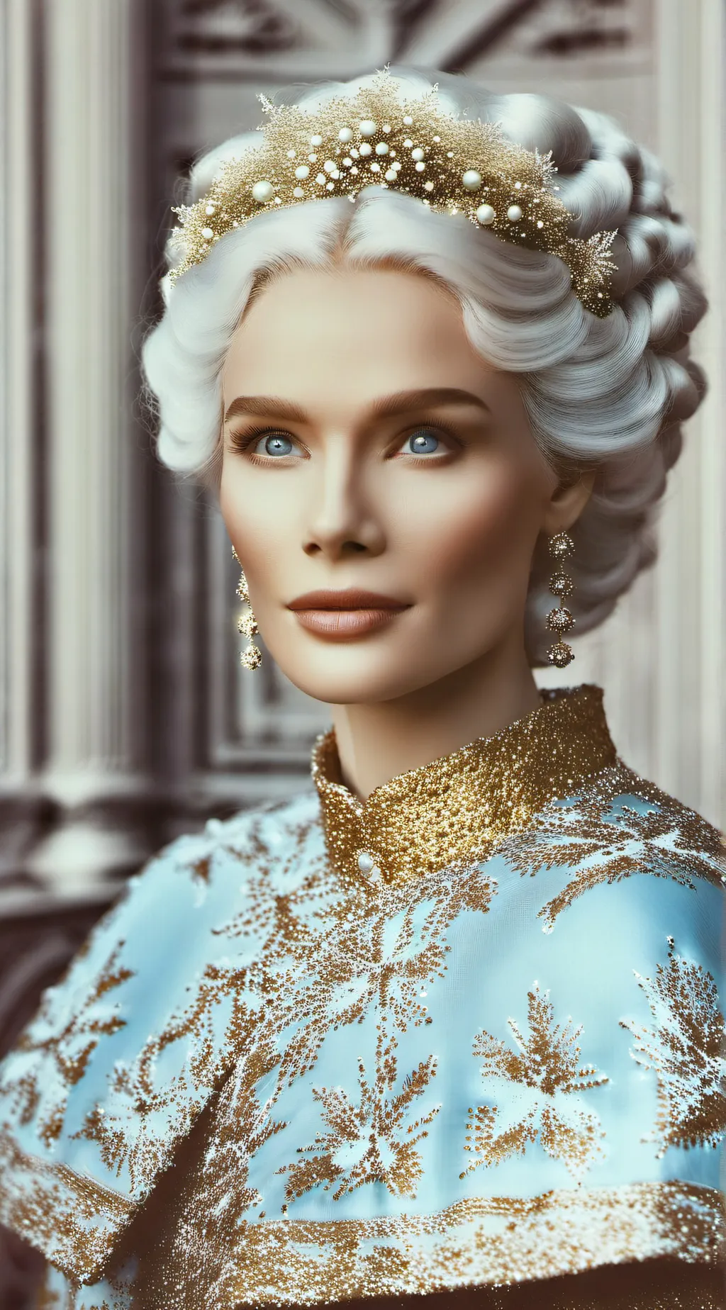 ai character: Queen Frostine  background