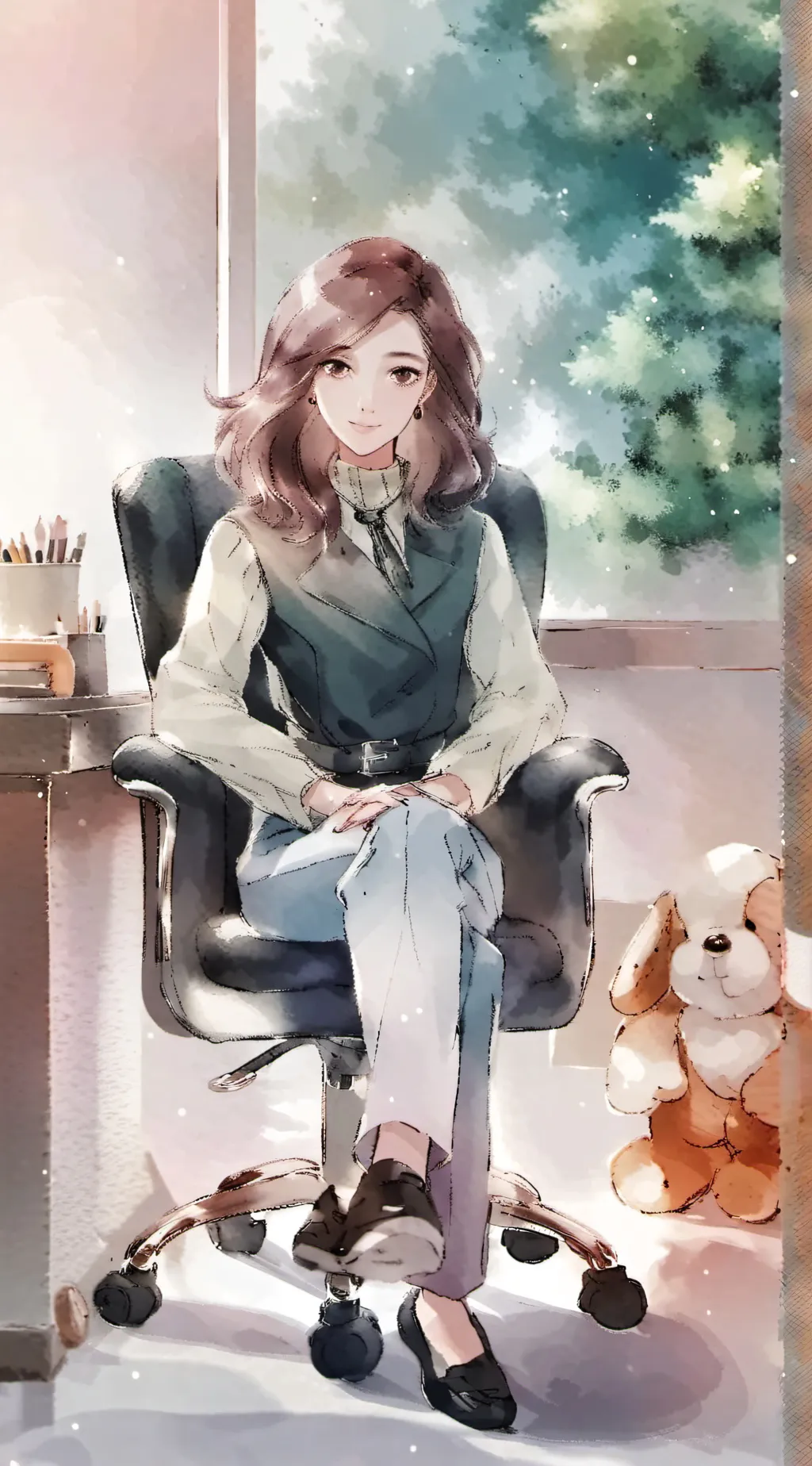 ai character: 🌹🥰rosey(therapis)🌹 background